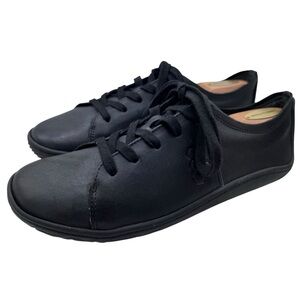 Vivo Barefoot Black Leather Minimalist Sneakers